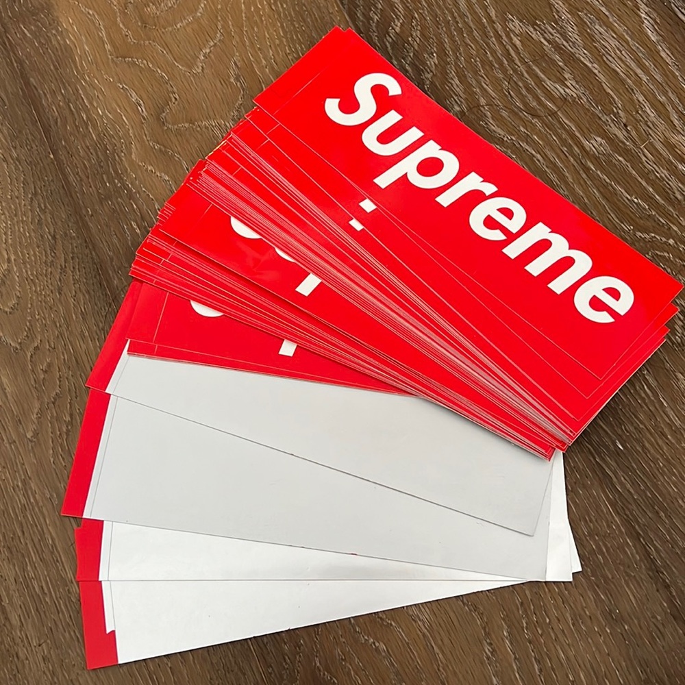 54 Supreme Box Logo Stickers